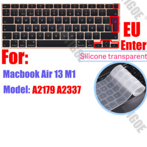 Silicone Keyboard Cover Skin for all models MacBook Air/Pro13ΓÇ£14ΓÇ¥15ΓÇ£16ΓÇ¥ M1 M2 M3 Chip Model A2918 A2991 A2338 A2337 A2681 US&EU