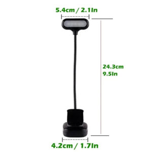 Mini LED Book Night Light Adjustable Clip-On Desk Lamp Battery Powered Flexible Eye Protection Study Reading Table Lamp
