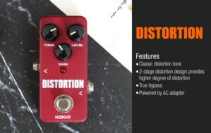 KOKKO Electric Guitar Effects Pedal Compressor Mini Tuner Distortion Overdrive True Bypass Pedal Electric Guitar Accessories