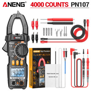 ANENG PN107 Digital Clamp Meter AC/DC Voltage Temperature Test Multitester True RMS 4000 Count Electrical Multimeter Tester Tool