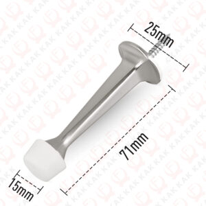 KAK Rubber Door Stopper Wall Protector Heavy Duty Door Stop Zinc Alloy Wall Mounted Door Holder Door Hardware Home Improvement
