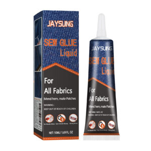 50ml/100ml Liquid Sew Glue Quick Dry Fabric Stitch Adhesive Versatile Fabric Patching Glue Waterproof for Clothing Textiles