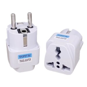 EU Universal Plug Adapter, Power Converter, Socket, International, Australian, UK, US To EU, Euro, Travel Adapter