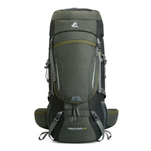 Men’s 60L Large Hiking Mountaineering Backpack Climbing Hiking Backpack Camping Backpack Sport Outdoor Rucksack Bag XA108Y
