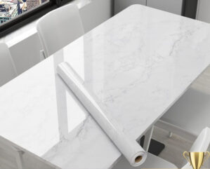 Table Stickers Self-adhesive Waterproof Oil Resistant Marble Pattern Desktop Renovation Sticker Kitchen Bathroom Wallpaper