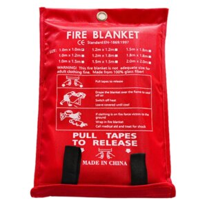 Fire Blanket Emergency Fire Blanket Flame Retardant Tent Shelter Fire Extinguisher Reusable Fireproof Mat for Emergency Survival