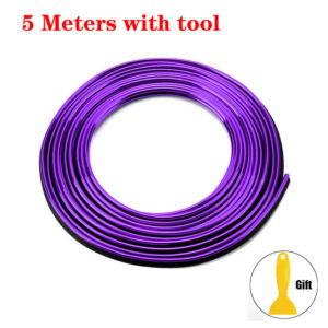 Universal Car Moulding Decoration Flexible Strips 5M/3M/1M Interior Auto Mouldings Car Cover Trim Dashboard Door Car-styling