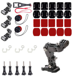 KFFTWWX Accessories Kit for GoPro Hero 12 11 10 9 8 7 Black Silver 6 5 4 Osmo Motorcycle Helmet Chin Mount Go Pro AKASO/Campark