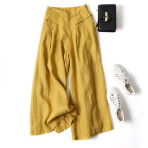 2024 High Waist Wide Leg Pants Women spring Elegant Young Fashion Draped Classic Daily Solid All Match Pantalones OL Females