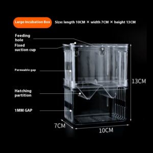 S/L/XL Aquarium Breeder Box Fish Breeding Isolation Box Fish Hatchery Acrylic Divider Shrimp Clownfish Aggressive Fish Injured