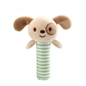 Cute Animal Rattle Cartoon Bunny Soothing Handbell Soft Cloth Sound Maker Plush Bed Bell Baby Ringing Baby Stick Newborn Gift
