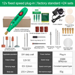 110-240V Mini Drill Polishing Engraver Pen Grinder Electric Rotary Tool Grinding Machine Miniature Household Tool