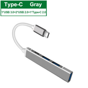 USB HUB 3.0+2.0 4 Ports USB Splitter, Dock Station USB C Hub, for Macbook Pro Air Mi PC Phones Laptop Accessories Type C HUB