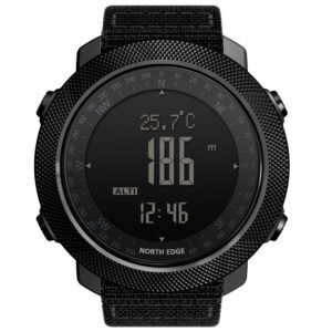 NORTH EDGE Men’s sport Digital watch Running Swimming Military Army watches Altimeter Barometer Compass waterproof 50m Wristband