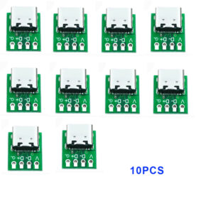 1/5/10pcs USB 3.1 Type C Connector 16Pin Test PCB Board Plate Adapter Socket For Data Line Wire Cable Transfer Charging Board