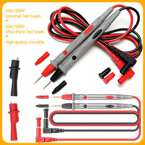 NEW Digital Multimeter Probe Test Leads 1000V 10A 20A Universal Multi Meter Tester Lead Probe Wire Pen Cable