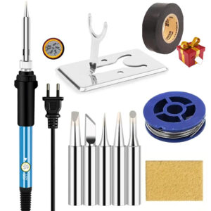 16-IN-1 Electric Soldering Iron 60W Adjustable Temperature Replaceable Soldering Iron Head Soldering Iron Pen Welding Kit
