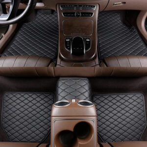 Universal Car Floor Mats 5PCS Quality PU Leather Wear-resistant Car Foot Pad Protector Automobile Floor Car Interior Accessories