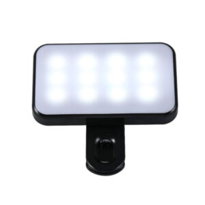Portable Mini Selfie Fill Light Rechargeable 3 Modes Adjustable Brightness Clip On For Phone Laptop Tablet Meeting Make Up