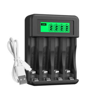 PUJIMAX LCD Display Smart Intelligent Battery Charger With 4 Slots For AA/AAA NiCd NiMh Rechargeable Batteries aa/aaa Charger