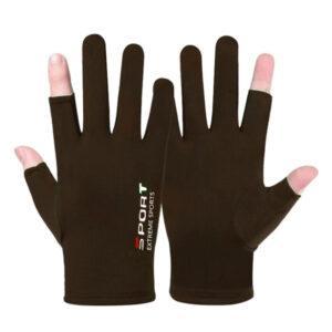 1 Pair Summer Breathable Men’s Gloves Ice Silk Sun Proction Motorcycle Driving Glove Full Finger Moto Bike Gloves Cycling Glove