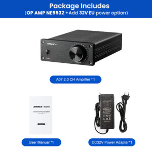 AIYIMA A07 TPA3255 Power Amplifier 300Wx2 Class D Stereo 2.0 Digital Audio Amp HiFi Sound Amplifiers Home Speaker Amplificador