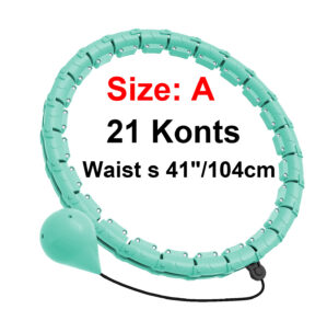 21/24/27/30 Knots Weighted Hula Circle Sport Hoops Weight Loss Plus Size Smart Exercise 2 in 1 Adjustable with Detachable Knots