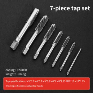 40pcs Multi-Size Portable Home Taps Slabs Tool Cases Hardware Tool Portable Universal Combination Alloy Ste