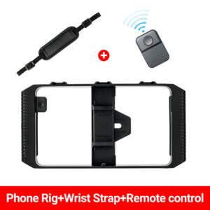 Phone Cage Video Vlog Rig Handle for iPhone Android Cellphone Video Stabilizer Handheld Tripod Mount Hand Grip Filmmaking Vlog