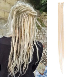 24inch Dreadlock Extensions 5 strands Thin 0.6cm Synthetic Handmade Reggae Hair Hip-Hop Soft Locs Dreads Extensions