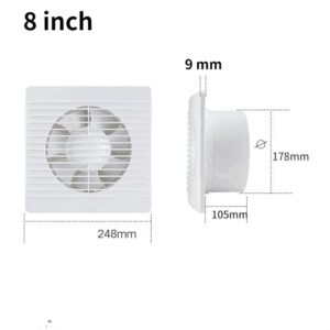4″6″8″ Exhaust fan toilet powerful mute exhaust fan household wall exhaust fan ventilation fan for dropshipping