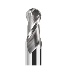 Ball End Mill HRC55 2 Flute DLC Aluminum Cutter Tools R0.5 6mm Carbide CNC Milling For Aluminum, Copper and Acrylic Router Bit