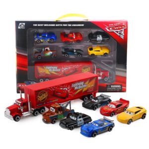 Disney Pixar Car 3 6/7pcs Set Lightning McQueen Jackson Storm Mack Uncle Truck 1:55 Dietcast Metal Car Model Children’s Toy Gift