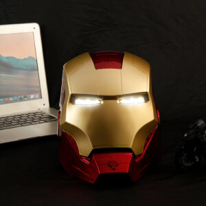 In Stock New Marvel Avengers Iron Man Helmet Cosplay 1:1 Light Led Ironman Mask Pvc Action Figure Toys Child Adult Gift