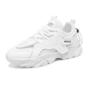 Men’s breathable thick soled casual sports shoes for outdoor running four seasons new dad shoes soft soles comfort male sneakers