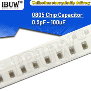 100pcs 0805 SMD Chip Multilayer Ceramic Capacitor 0.5pF – 47uF 10pF 22pF 100pF 1nF 10nF 100nF 0.1uF 1uF 2.2uF 4.7uF 10uF 22uF