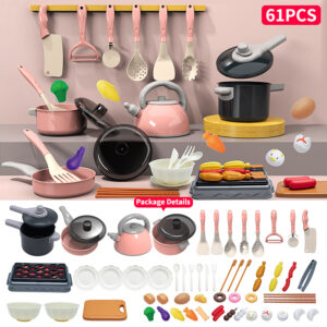 Pretend Play Cooking Toys Set, Kids Play Kitchen Set, Kitchen Toys Set For Children, Toy Pots And Stove For Boys and Girl