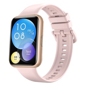 Silicone bracelet For Huawei Watch FIT 2 Strap smart Wrist watchband metal Buckle sport Replacement correa fit2 band Accessories