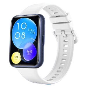 Silicone bracelet For Huawei Watch FIT 2 Strap smart Wrist watchband metal Buckle sport Replacement correa fit2 band Accessories