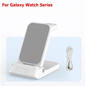 Wireless Charger for Samsung 3 in 1 Fast Charging Station for Samsung Galaxy S24/23/22/21 for Galaxy Watch 6/5/4/3 and Active 2