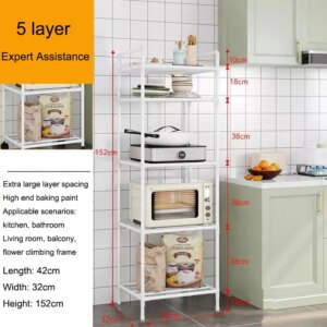 Multi-Layer Kitchen Rack Household Microwave Stove Shelf Multi Scene Bathroom Living Room Shelf Pantry Closet Kitchen Organizer