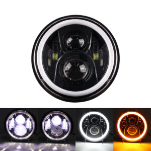 Motorcycle Halo 7 Inch Led Headlight For Yamaha Royal Star Venture XVZ1300 7Inch Round DRL Headlamp For Jeep JK