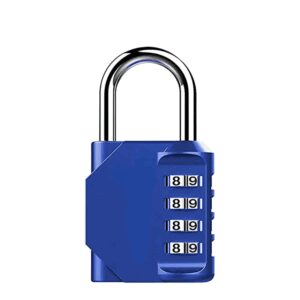 Combination Padlock Password Outdoor 4 Digit Long Shackle Waterproof Password Padlock Pad Lock for School Locker Locker Fence