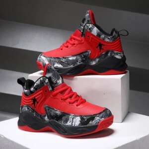 2024 New Boys Brand Basketball Shoes for Kids Sneakers Thick Sole Non-slip Children Sports Shoes Child Boy Basket Trainer Shoes