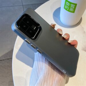Matte Laser Colorful Phone Case For Xiaomi 14 13 Pro Mi 12T 13T 11T 11 Lite Bumper Shockproof Cover