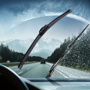 1Pc Automotive Universal U-type Soft Rubber Boneless Wiper HD Quiet Durable Automotive Wiper 16″ 18″ 19″ 21″ 22″ 24″