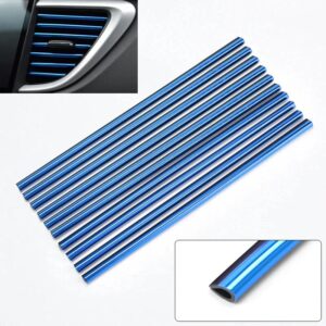 10PCS 20cm Car Air Conditioner Outlet Decorative U Shape Moulding Trim Decor Strips Car Styling Car Door Edge Corner Protector
