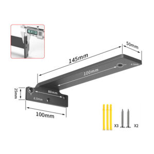 Wall Shelf Bracket Suspended Tripod Shelf Support Hidden Wall Fixed Partition Storage Rack Shelves Angle Bracket Thicken