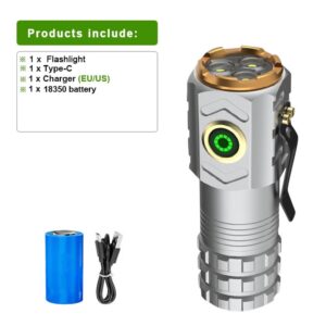 2024 New Led Mini Flashlight 18500 Ultra Powerful Led Torch 3 Core LED Mini Tactical Flashlight 30000 High Power Led Flashlight