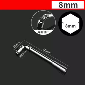 L-shaped Pipe Socket Wrench Car Repair Tool Set Shaped Hexagonal Spanner Hand Tool Set Wrenchs Car Tool Set